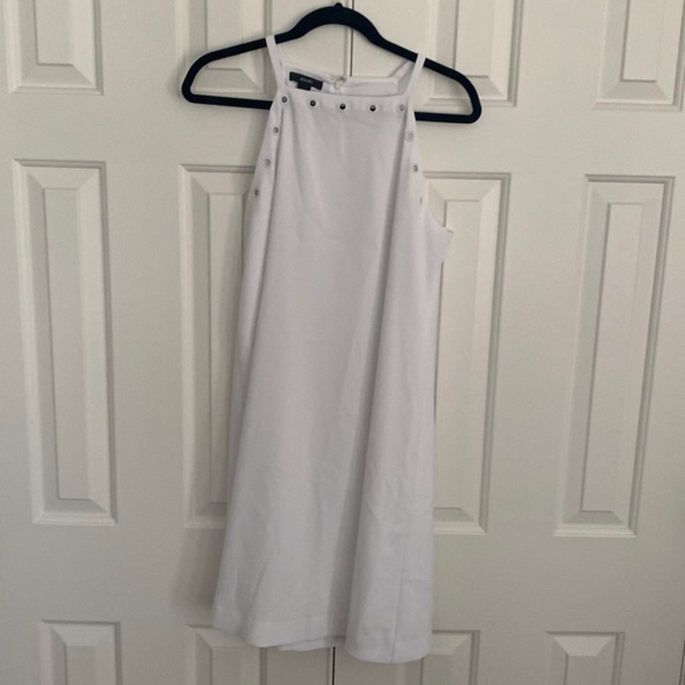 Alfani swing dress with white rivets on neckline. Size 6